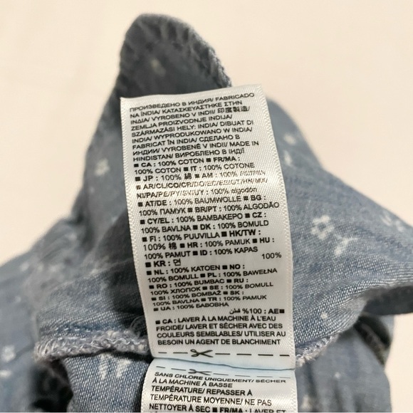 Gap Denim Toddler Floral Romper Girls Size 5 Years - Picture 16 of 16